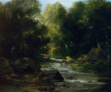 ギュスターヴ・クールベ Painting - 川の風景写実主義の画家ギュスターヴ・クールベ
